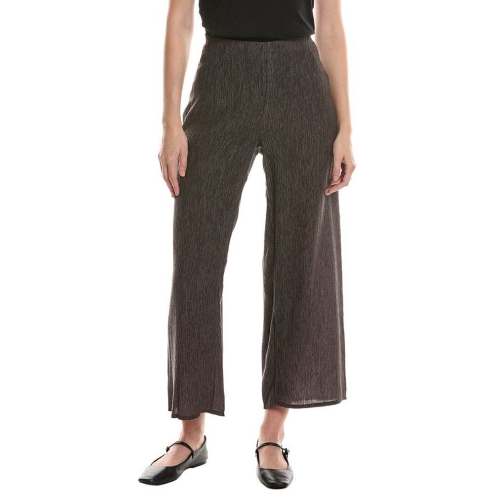 Eileen Fisher Womens  Ankle Wide Pant, Brown